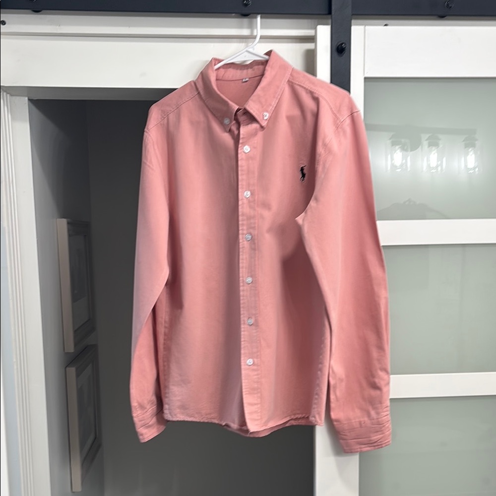 Ralph Lauren Men's Pink Button-Down Shirt